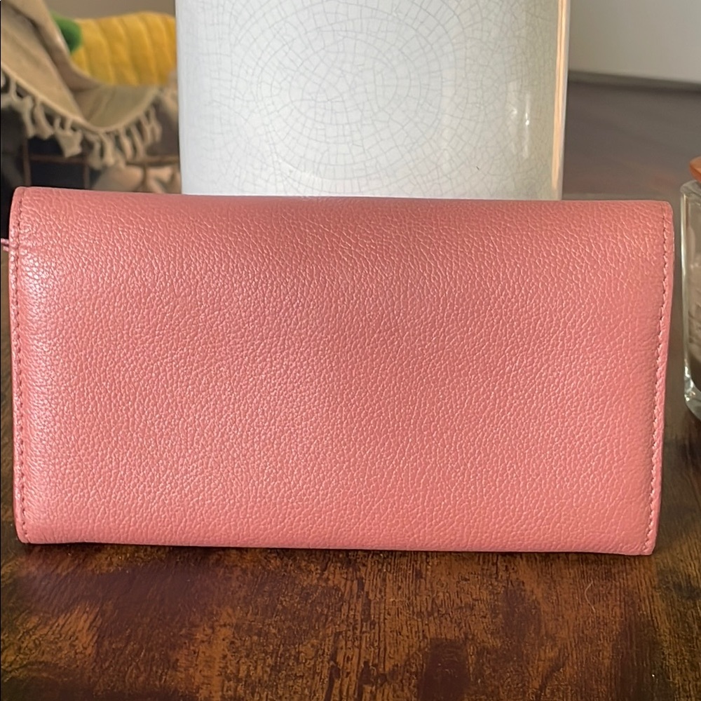 EUC Jimmy Choo Pink Leather Clutch/Long Wallet - Picture 3 of 11